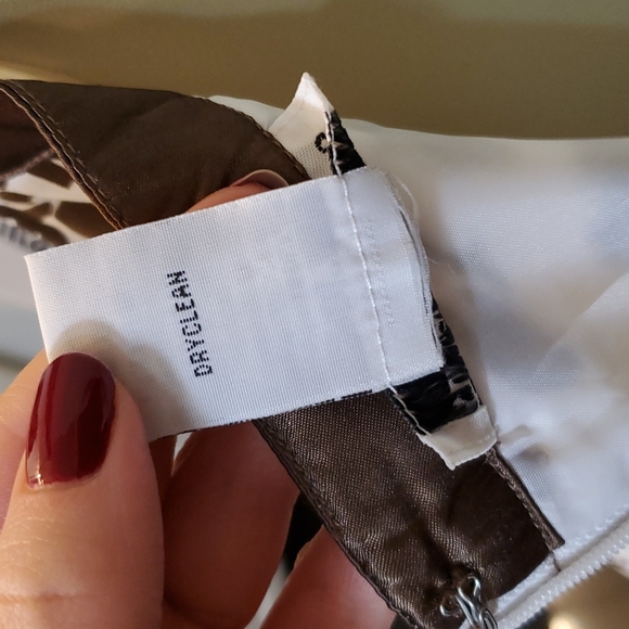 Amanda Lane Wht/Brwn Dress - Picture 6 of 6